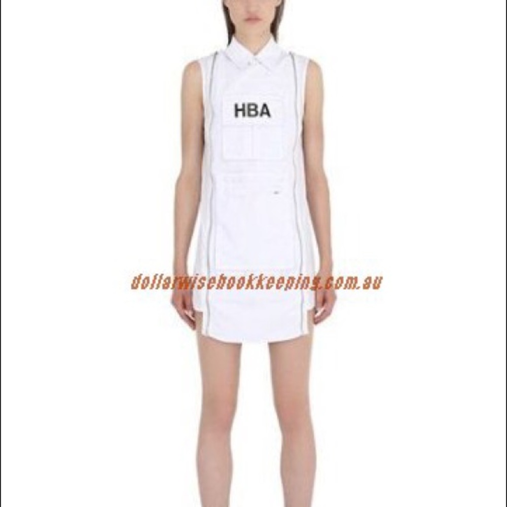 HBA white dress authentic size med